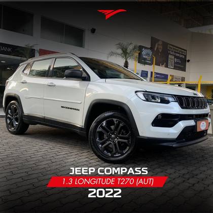 JEEP COMPASS 1.3 T270 TURBO FLEX LONGITUDE AT6 JEEP COMPASS 1.3 T270 TURBO FLEX LONGITUDE AT6